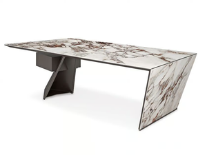 NASDAQ KERAMIK - Rectangular ceramic writing desk _ Cattelan Italia